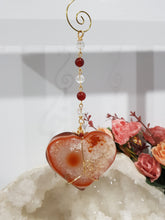 Load image into Gallery viewer, Heart-of-Seduction-carnelian-crystal-energy-enhancer-hanger-suncatcher-hanger
