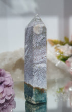 Load image into Gallery viewer, Ocean Jasper Crystal Point Tower Stone.  

INSPIRES ADAPTION, OVERCOMES CHALLENGES AND BRINGS JOY

Lovely Ocean jasper crystal point tower. 



