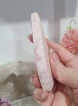 Load image into Gallery viewer, Pink Opal Flame Tower Crystal Carving Stone 95mm | Inspires Compassion &amp; Nurturing 2
