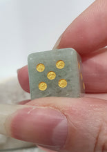 Load image into Gallery viewer, Die Dice Aventurine Crystal Carving 

Stone of Abundance

Beautiful Aventurine Die Crystal Carving.  Beautiful quality  
