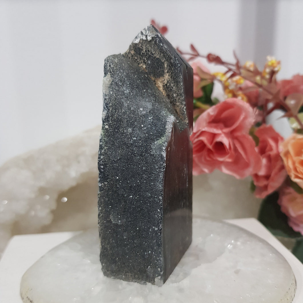 black sphalerite tower