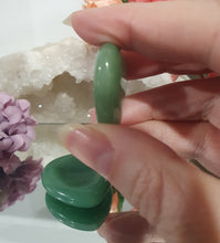 Load image into Gallery viewer, Gorgeous Aventurine Heart Worry Stone Crystal Carving Stone. Promotes stability &amp; Creativity. Place in your pocket or bag to relieve stress and anxiety. 
