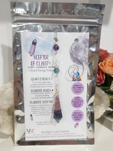 Load image into Gallery viewer, Sceptor-of-Clarity-crystal-energy-enhancer-Fluorite-stone-suncatcher-
