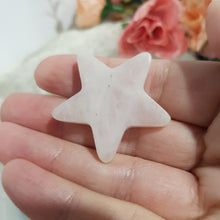 Load image into Gallery viewer, Star Rose Quartz Crystal Carving Stone 35m 6 SCRATCH
