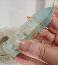 Load image into Gallery viewer, Trolleite Crystal Point Tower Stone.  

INSPIRES MANIFESTATION AND SPIRITUAL GUIDANCE

Lovely Trolleite point tower.  
