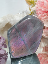 Load image into Gallery viewer, Labradorite Freeform Crystal Carving 1

Inspires Transformation and Inner Strength

Lovely Labradorite freeform Crystal Carving stone. 
