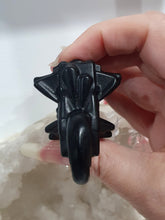 Load image into Gallery viewer, Motorbike Motor Cycle Black Obsidian Crystal Carving Stone.

INSPIRES PROTECTION AND BALANCE

Beautiful polished Black Obsidian Motorbike Crystal Carving Stone.   Great Gift for any collector or Motorbike enthusiast 
