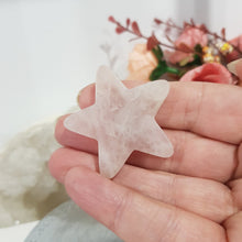 Load image into Gallery viewer, Star crystal Rose Quartz stone carving 38mm 5
