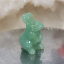 Load image into Gallery viewer, Mini Aventurine Bunny Rabbit Crystal Carving 25mm 2
