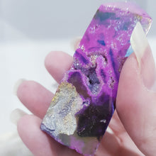 Load image into Gallery viewer, Pink-Titanium-Aura-Sphalerite-crystal-tower
