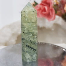 Load image into Gallery viewer, Prehnite crystal point tower gemstone stone 55mm 7
