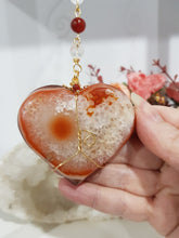 Load image into Gallery viewer, Heart-of-Seduction-carnelian-crystal-energy-enhancer-hanger-suncatcher-hanger
