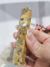Load image into Gallery viewer, Crazy Lace Agate Crystal Point Tower Stone 95mm 2
