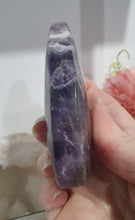 Load image into Gallery viewer, Amethyst Chevron Flame Tower Crystal Carving Stone 

INSPIRES INTUITION AND SPIRITUALITY

Beautiful Amethyst Crystal Flame Tower Stone Carving.     
