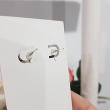 Load image into Gallery viewer, moon fire quartz stud earrings
