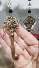 Load image into Gallery viewer, Magickal-Key-Of-Protection-Crystal-Energy-Enhancer-Stone-Suncatcher-Hanger-Ornament-Moonlight-
