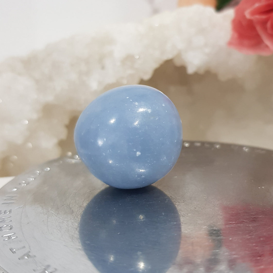 Angelite Crystal Tumble Stone 26mm 4