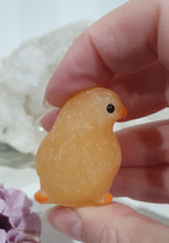 Load image into Gallery viewer, Super Cute little Orange Calcite Chicken Crystal Carving. Inspire Joy and confidence
