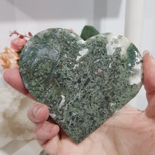 Load image into Gallery viewer, Moss-Agate-Crystal-Carving-Stone-on-Stand-Moonlight-Crystals-Australia-Crystal-Carvings
