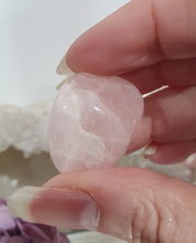 Load image into Gallery viewer, Rose Quartz Crystal Tumble Stone.

Inspires Unconditional Love

Gorgeous Rose Quartz Crystal Tumble Stone. 
