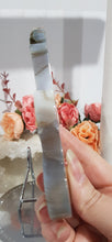 Load image into Gallery viewer, Guitar Agate Crystal Carving Stone on stand 120mm 1
