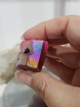 Load image into Gallery viewer, CRYSTAL CREATURE Titanium Aura Quartz Crystal Carving 30mm 1 SUPER CUTE!
