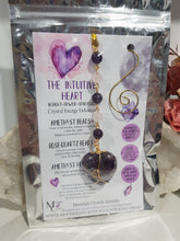 Load image into Gallery viewer, The-Intuitive-Heart-Crystal-Energy-Enhancer-Stone-Amethyst-Heart-Hanger-Suncatcher-Ornament-Moonlight-Crystals-Australia
