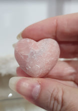 Load image into Gallery viewer, Puffy Heart Pink Opal Crystal Carving Stone | Inspires Compassion and Peace 

Gorgeous cute Pink Opal Puffy Heart Crystal Carving Stone. 
