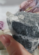 Load image into Gallery viewer, gorgeous Apophyllite crystal cluster. gorgeous crystals on this piece. photos do not do this any justice. 
