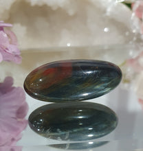 Load image into Gallery viewer, Blue Tigers Eye Crystal Tumble Stone

Inspires Courage

Gorgeous Blue Tigers Eye Crystal Tumble Stone. Absolutely stunning shine

