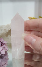 Load image into Gallery viewer, Pink Calcite Crystal Tower Point Stone

INSPIRES PEACE &amp; COMPASSION

Lovely Pink Calcite crystal point tower. 



