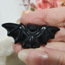Load image into Gallery viewer, bat-black-obsidian-crystal-carving-stone-moonlight-crystals-australia
