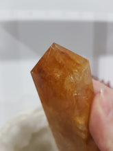 Load image into Gallery viewer, Golden Healer Crystal Point Tower Stone 100mm small scratch

