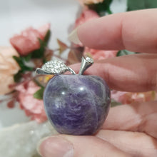 Load image into Gallery viewer, Apple-crystal-carving-Amethyst-Apple-crystal-carvings-australia-Moonlight-Crystals-Australia
