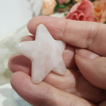 Load image into Gallery viewer, Star Rose Quartz Crystal Carving Stone 35m 6 SCRATCH
