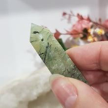 Load image into Gallery viewer, Prehnite crystal point tower gemstone stone 55mm 7
