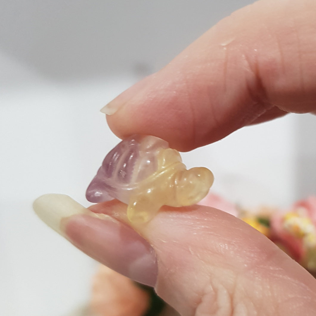 turtle fluorite crystal carving