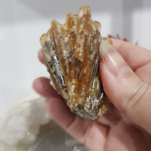 Load image into Gallery viewer, Amber Calcite Specimen Stone on stand 50mm 1 GORGEOUS
