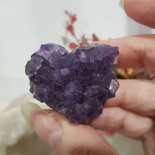 Load image into Gallery viewer, Heart amethyt cluster

