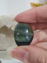 Load image into Gallery viewer, Blue Tigers Eye Crystal Tumble Stone 

Inspires Courage

Gorgeous Blue Tigers Eye Crystal Tumble Stone. Lovely shine
