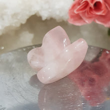 Load image into Gallery viewer, rose quart crystal butterfly
