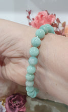 Load image into Gallery viewer, Amazonite, Rose Quartz &amp; Hematite Crystal Bracelet Gemstones 8mm 7.5inch bracelet. Hope, Love &amp; Protective energy
