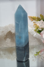Load image into Gallery viewer, Trolleite Crystal Point Tower Stone.  

THIS HAS A BROKEN TIP

INSPIRES MANIFESTATION AND SPIRITUAL GUIDANCE

Lovely Trolleite point tower.  Has a broken tip


