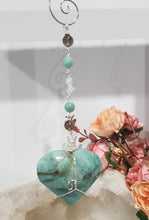 Load image into Gallery viewer, The-Heart-Of-Hope-Amazonite-Heart_Crystal_carving-Crystal-Energy-Enhancer-Suncatcher-Hanger-Ornament-Moonlight-Crystals-Australia
