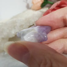 Load image into Gallery viewer, Amethyst star crystal Carving stone 30mm 6 CHIP
