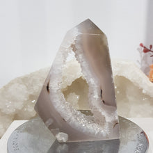 Load image into Gallery viewer, Agate Druzy Crystal Tower Stone 75mm 8  STUNNING
