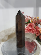 Load image into Gallery viewer, Smokey Quartz Crystal Point Tower Stone 90mm 13 - SCRATCHES

