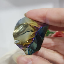 Load image into Gallery viewer, Titanium Aura Obsidian Crystal Rough Raw Stone 40mm 5
