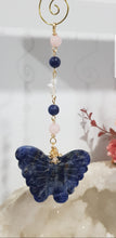 Load image into Gallery viewer, Butterfly-of-Love-and-Stability-Sodalite-Stone-Crystal-Energy-Enhancer-Suncatcher-Hanger-Ornament-Moonlight-Crystals-Australia
