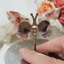 Load image into Gallery viewer, mini-pink-agate-butterfly-wings-crystal-stone
